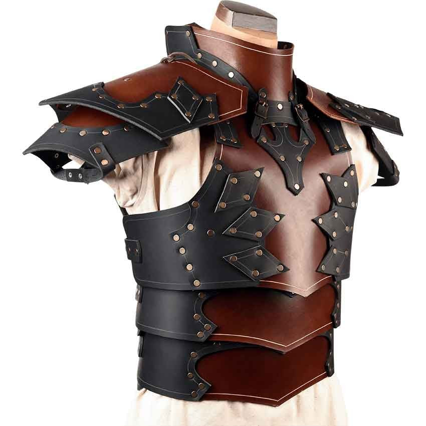 New European and American medieval Renaissance Viking shoulder armor and leather armor stage costumes
