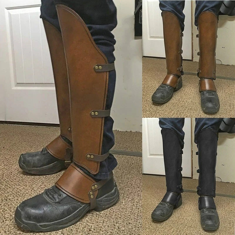 New European and American retro leg covers, medieval Renaissance leather boot covers, COSPLAY