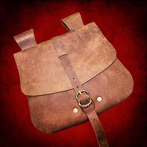 Medieval Renaissance Belt Retro Nordic Viking Leather Waistpack