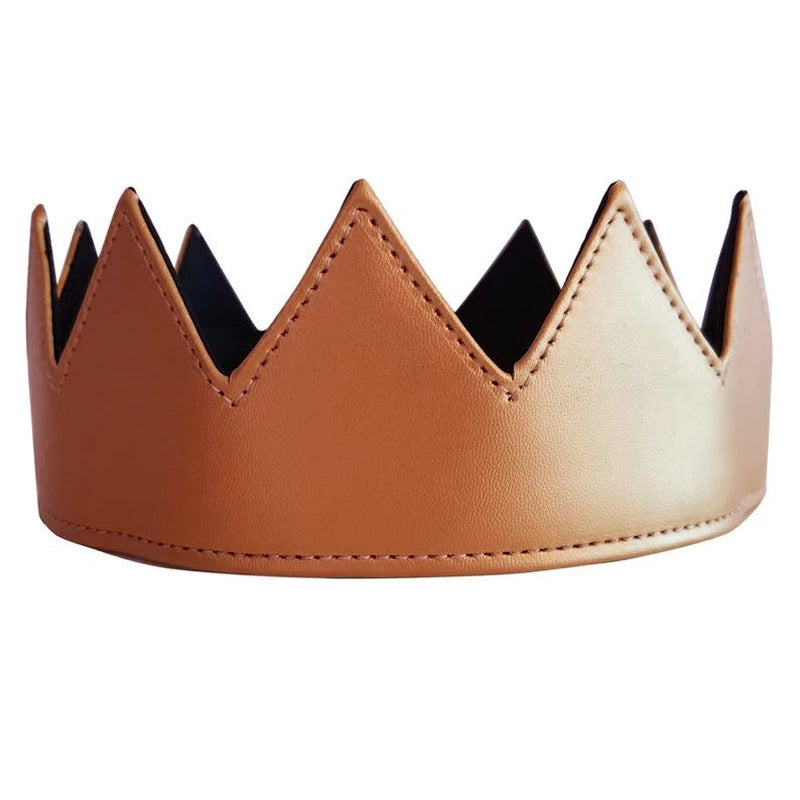 Medieval Nordic Retro Halloween Carnival Makeup Ball PU Medieval King Crown