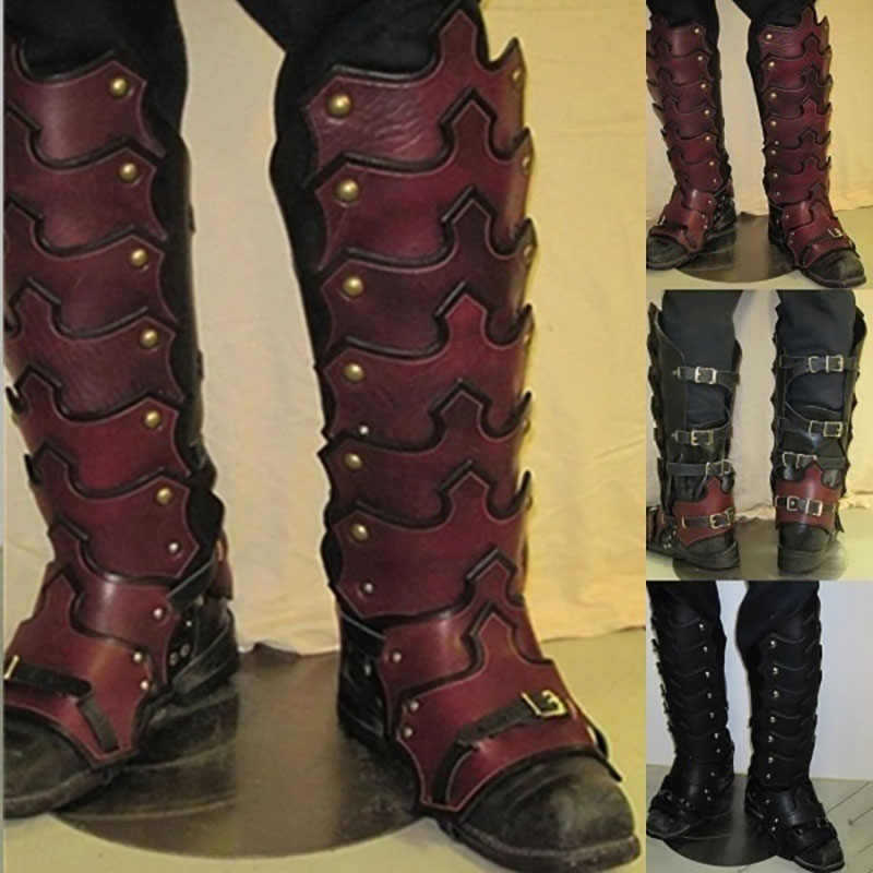 Legguard warlord Nordic Viking retro medieval Renaissance shinguard COSPLAY prop