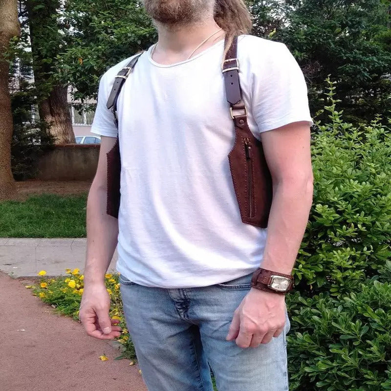 New shoulder strap underarm shoulder bag for men's outdoor mobile phone bag with adjustable zipper pocket wallet