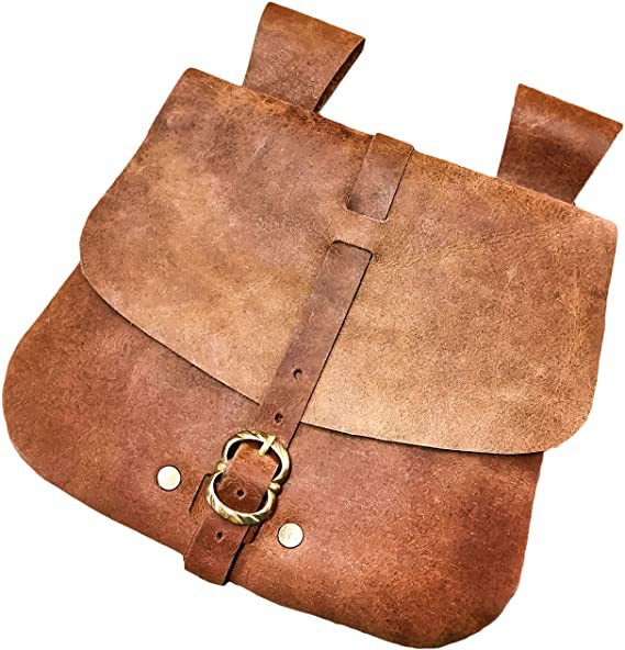 Medieval Renaissance Belt Retro Nordic Viking Leather Waistpack