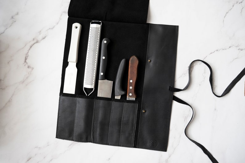 Leather chef Roll knife roll kitchenware Roll set leather knife bag kit knife holder bag roll kit