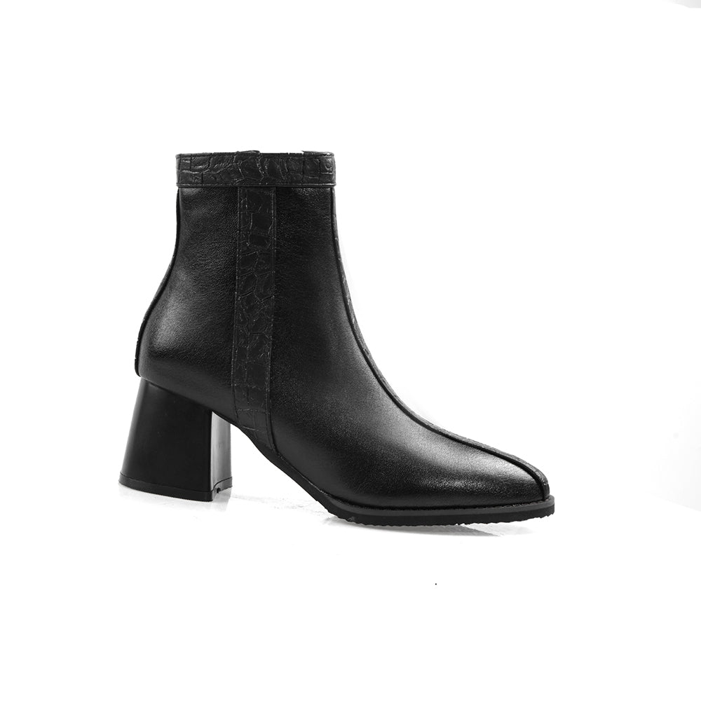 Bigsizeheels American sexy warm ankle boots - Black freeshipping - bigsizeheel®-size5-size15 -All Plus Sizes Available!