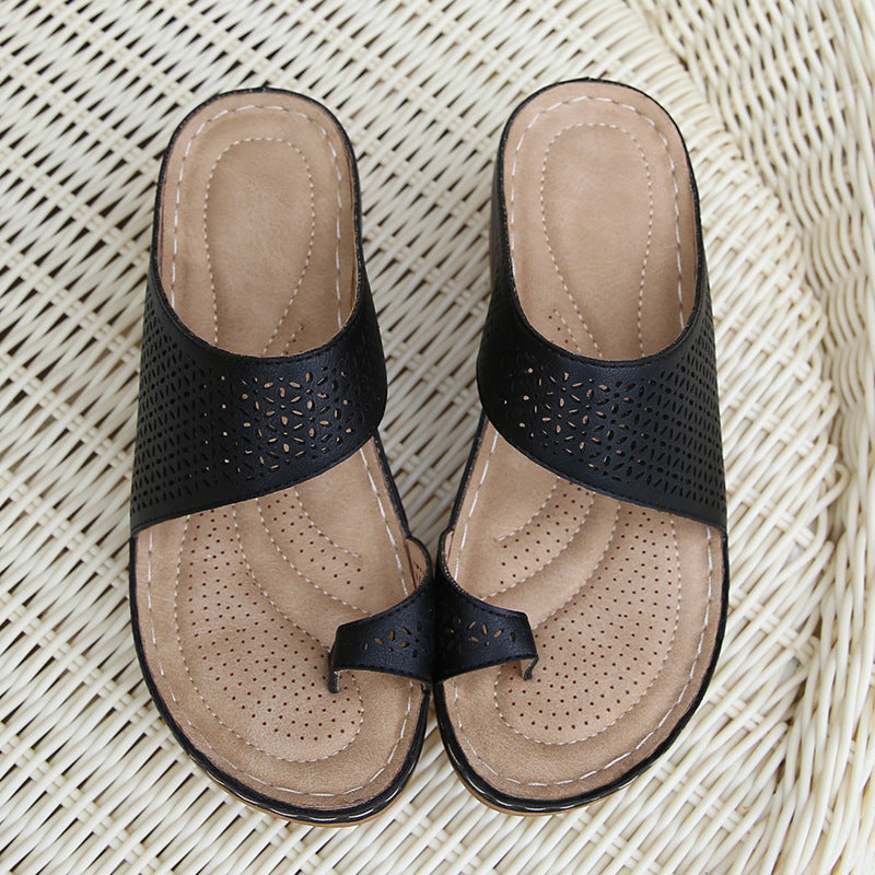 Bigsizeheels Bohemian Cutout Wedge Sandals