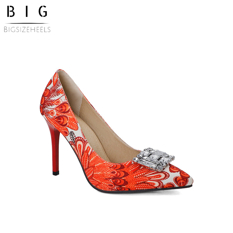 Bigsizeheels Banquet color with wedding heels - Red freeshipping - bigsizeheel®-size5-size15 -All Plus Sizes Available!