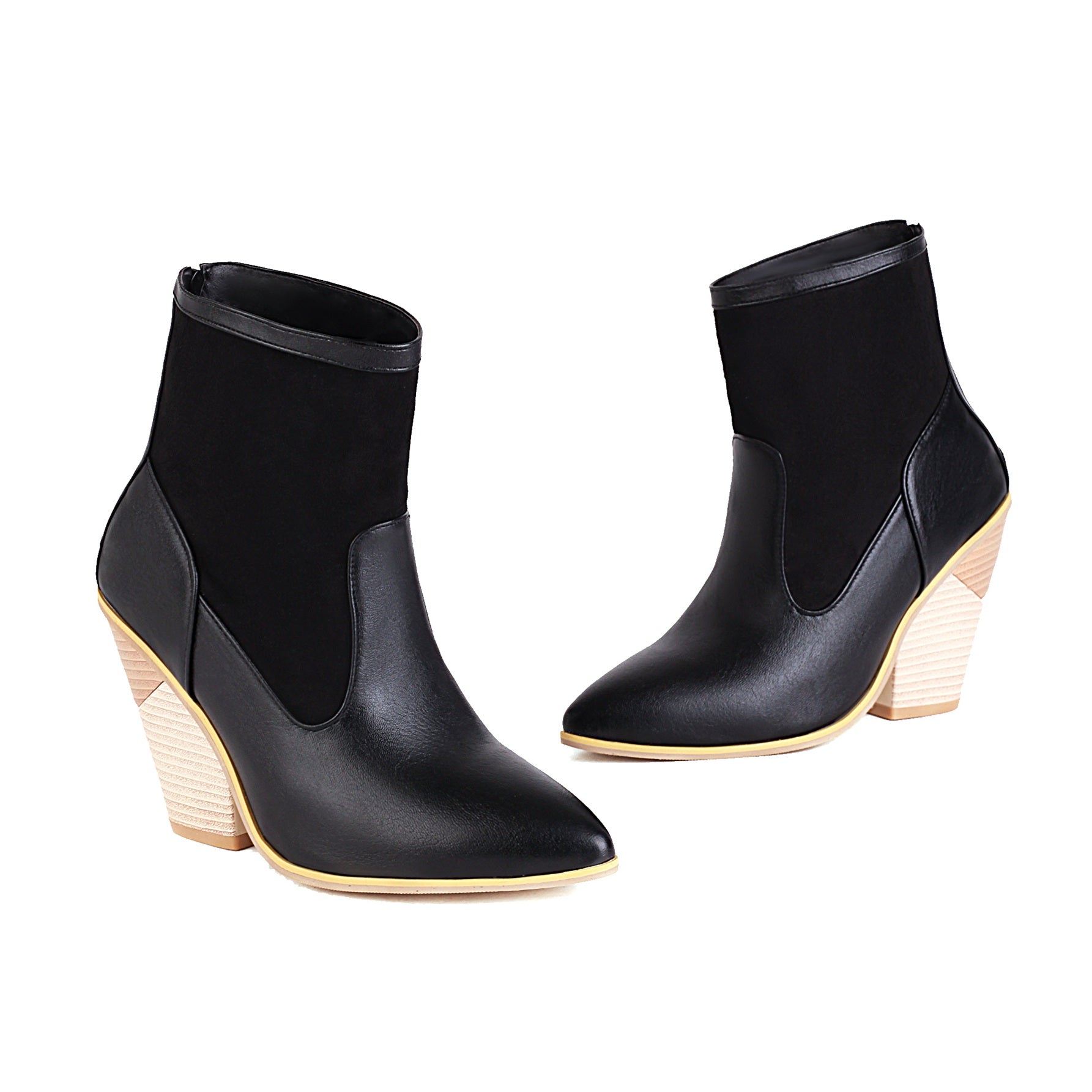 Bigsizeheels American street boots - Black freeshipping - bigsizeheel®-size5-size15 -All Plus Sizes Available!