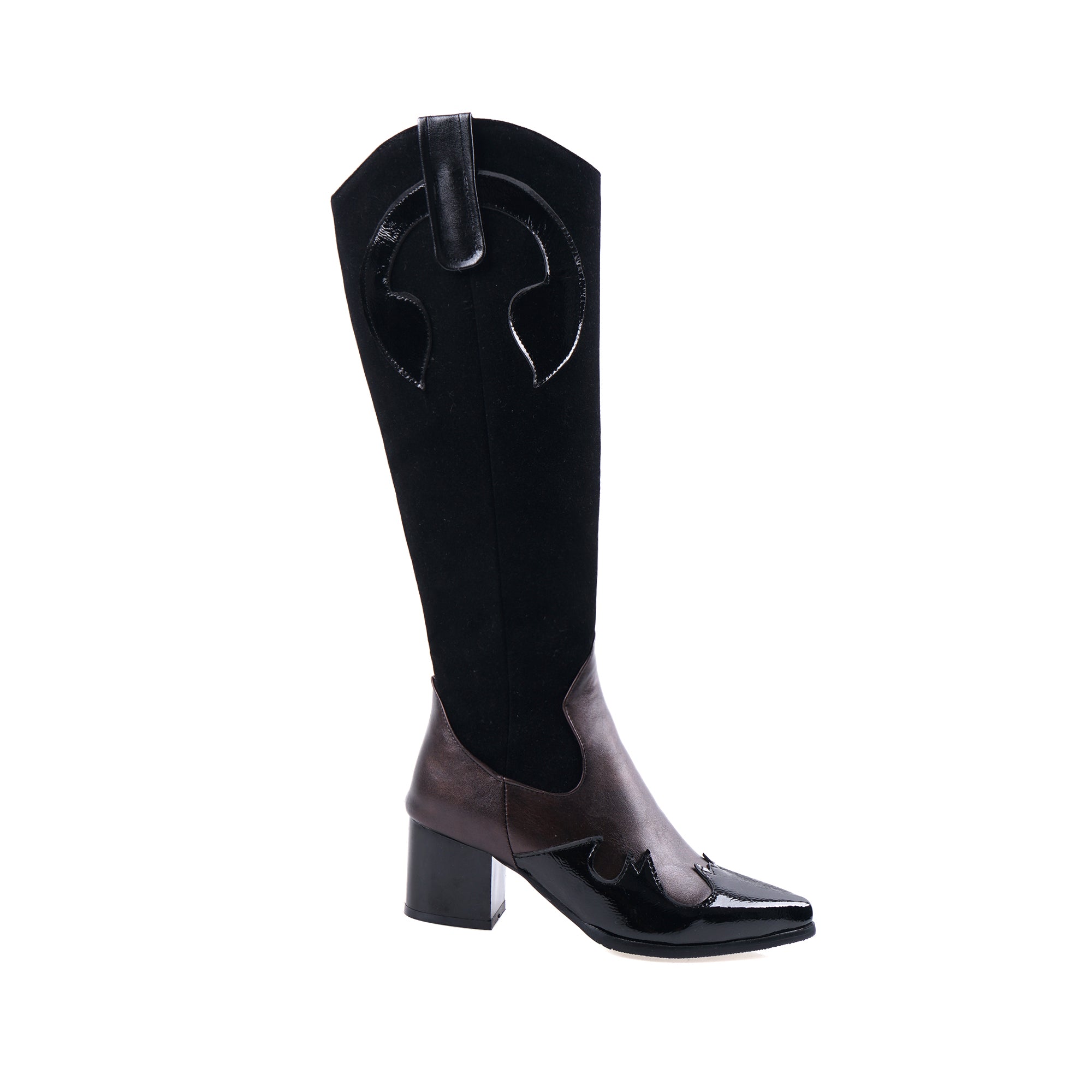 Bigsizeheels Sexy western pointy boots - Black freeshipping - bigsizeheel®-size5-size15 -All Plus Sizes Available!