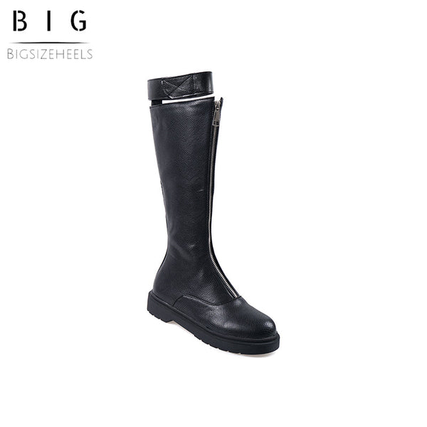 Bigsizeheels Fashion leggings and flat boots - Black freeshipping - bigsizeheel®-size5-size15 -All Plus Sizes Available!