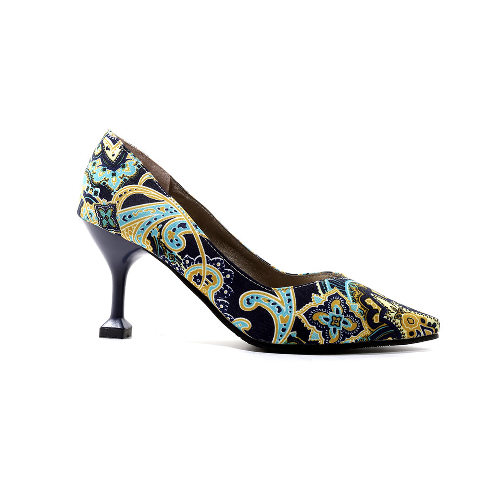 Bigsizeheels National style color thin heel shoes - Blue freeshipping - bigsizeheel®-size5-size15 -All Plus Sizes Available!