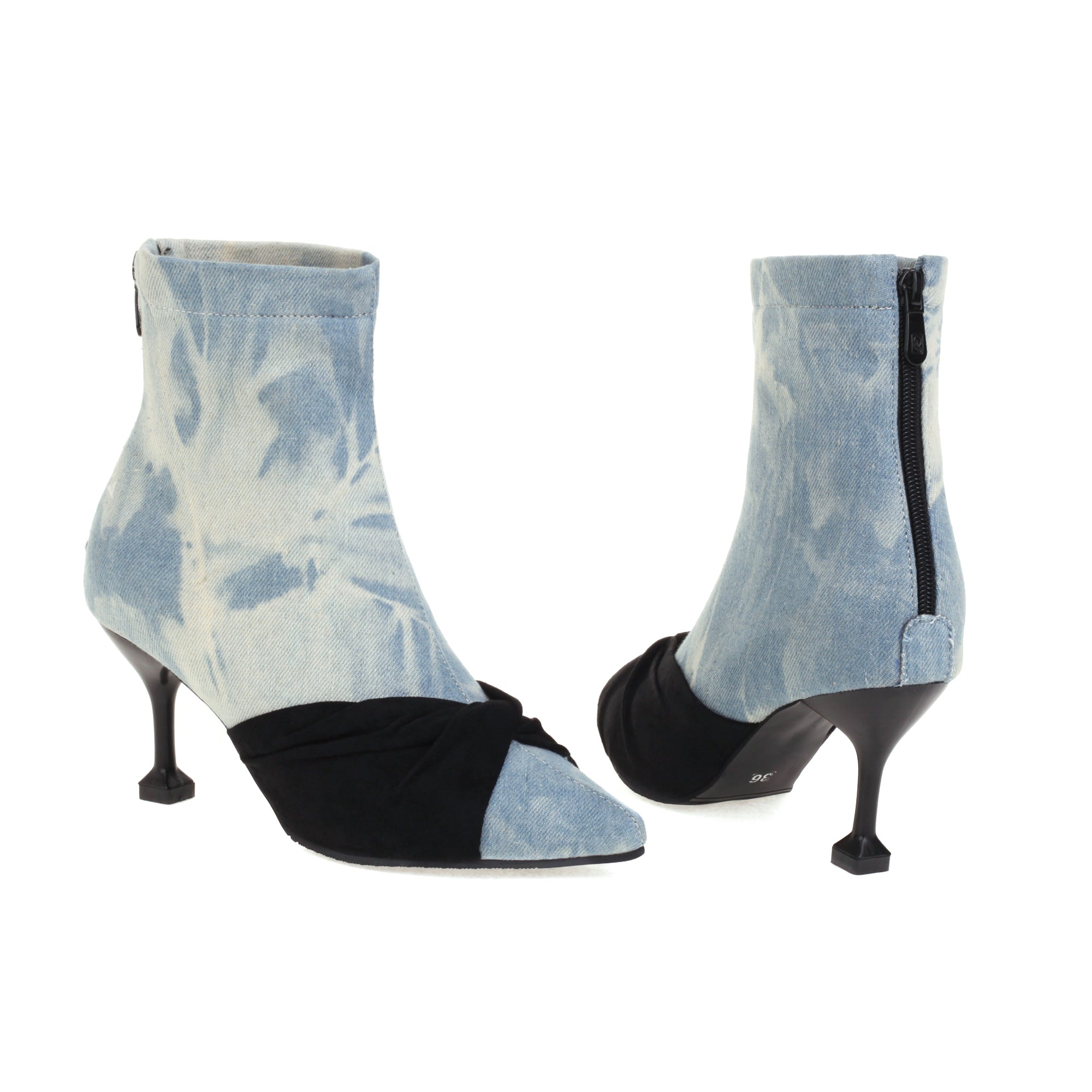 Bigsizeheels Stylish Slip-On Stiletto Heel Pointed Toe Banquet Thin Shoes - Light blue freeshipping - bigsizeheel®-size5-size15 -All Plus Sizes Available!