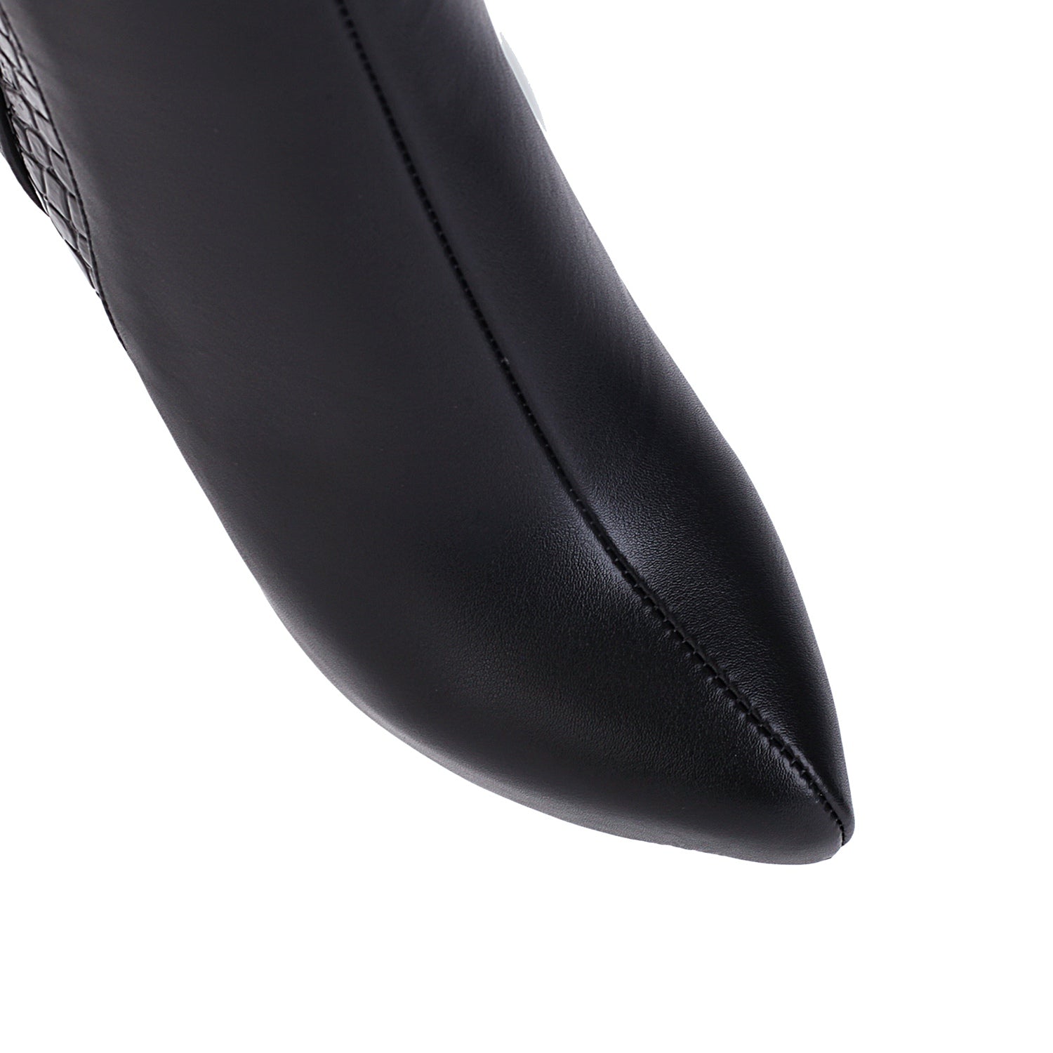 Bigsizeheels Sexy chunky heel platform all-match boots - Black freeshipping - bigsizeheel®-size5-size15 -All Plus Sizes Available!